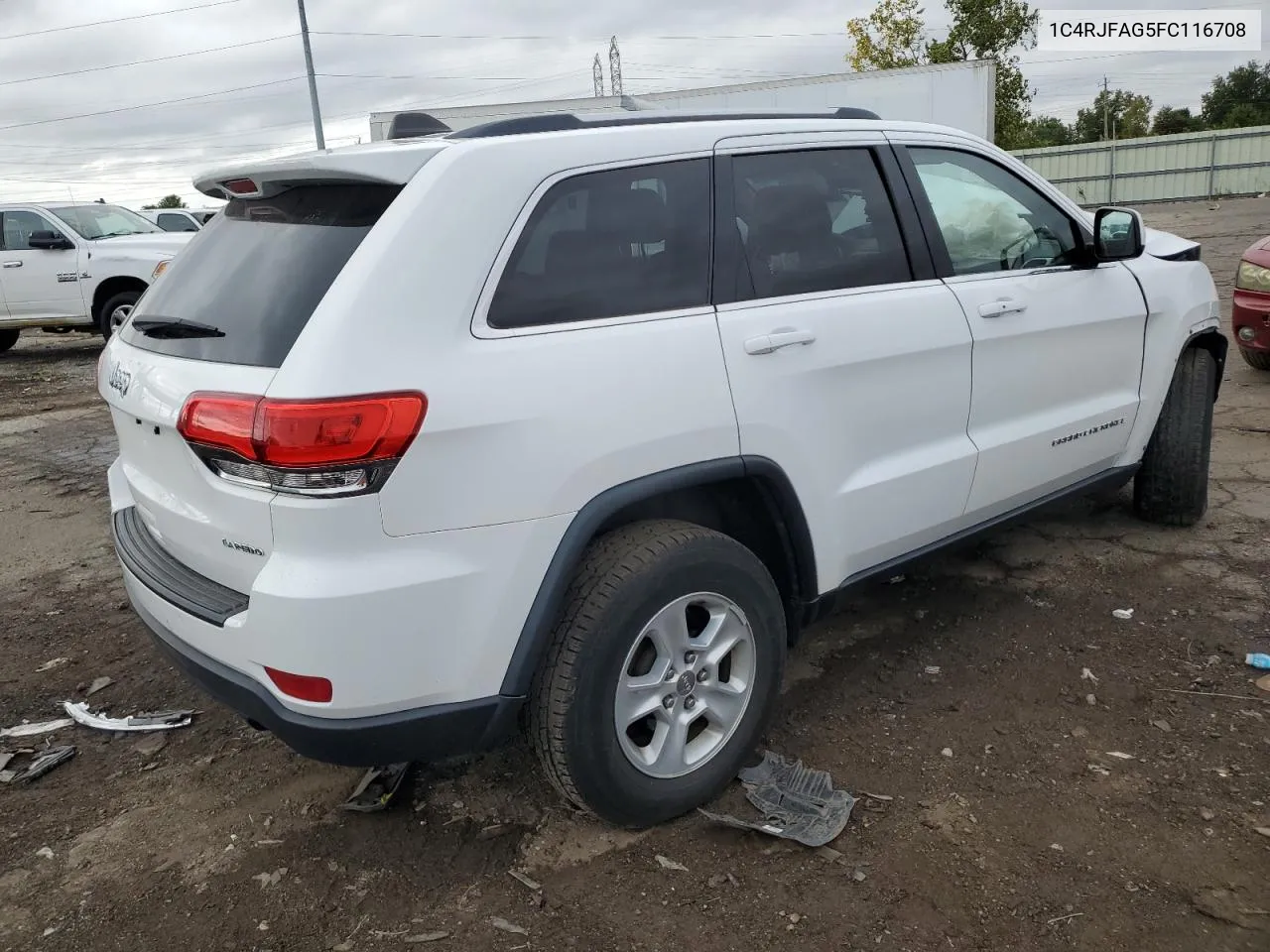 2015 Jeep Grand Cherokee Laredo VIN: 1C4RJFAG5FC116708 Lot: 72436544