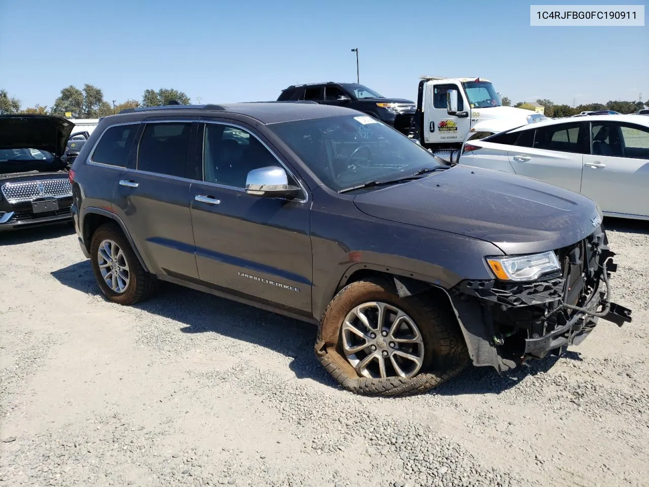 2015 Jeep Grand Cherokee Limited VIN: 1C4RJFBG0FC190911 Lot: 72450394