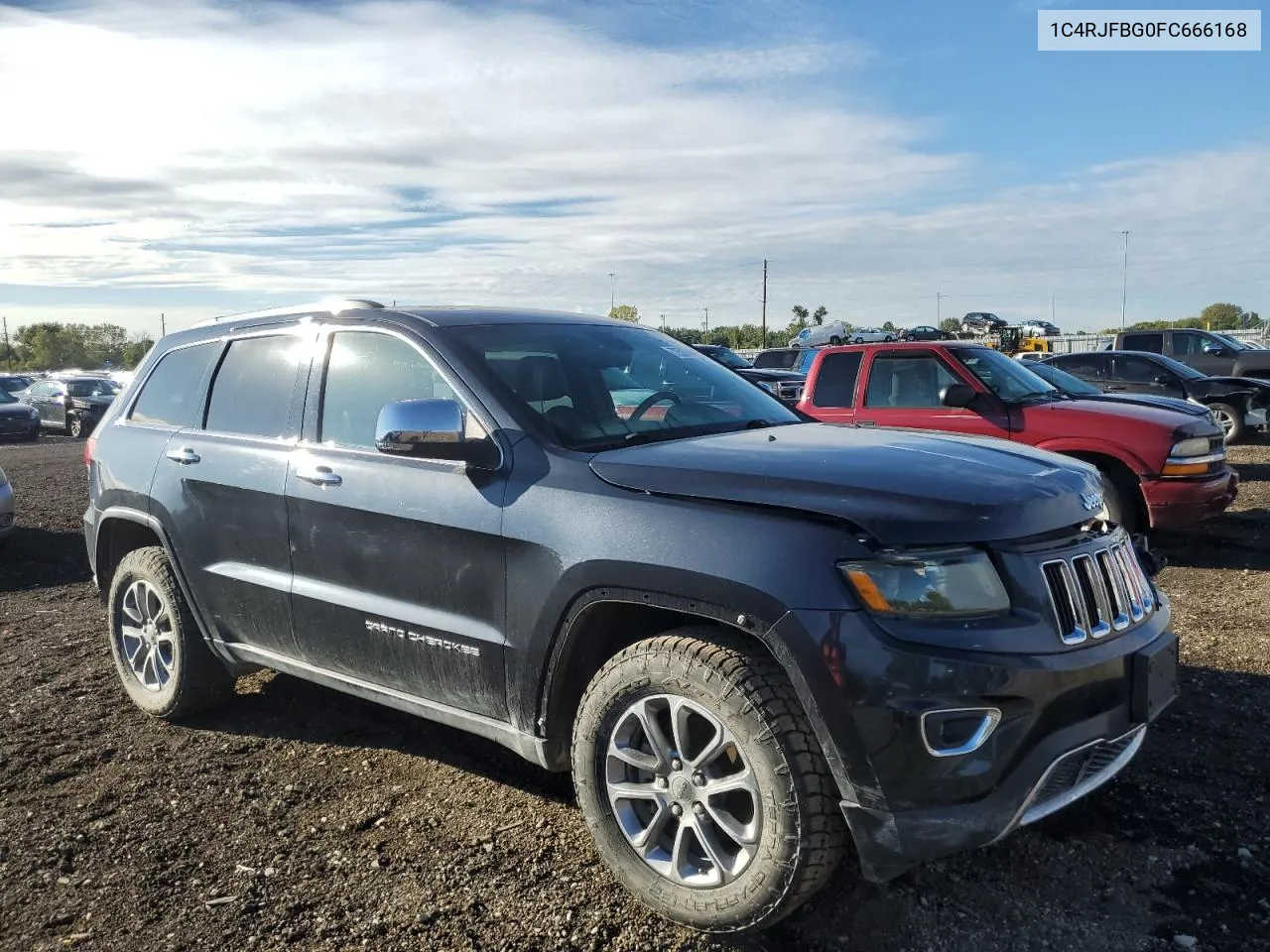 1C4RJFBG0FC666168 2015 Jeep Grand Cherokee Limited