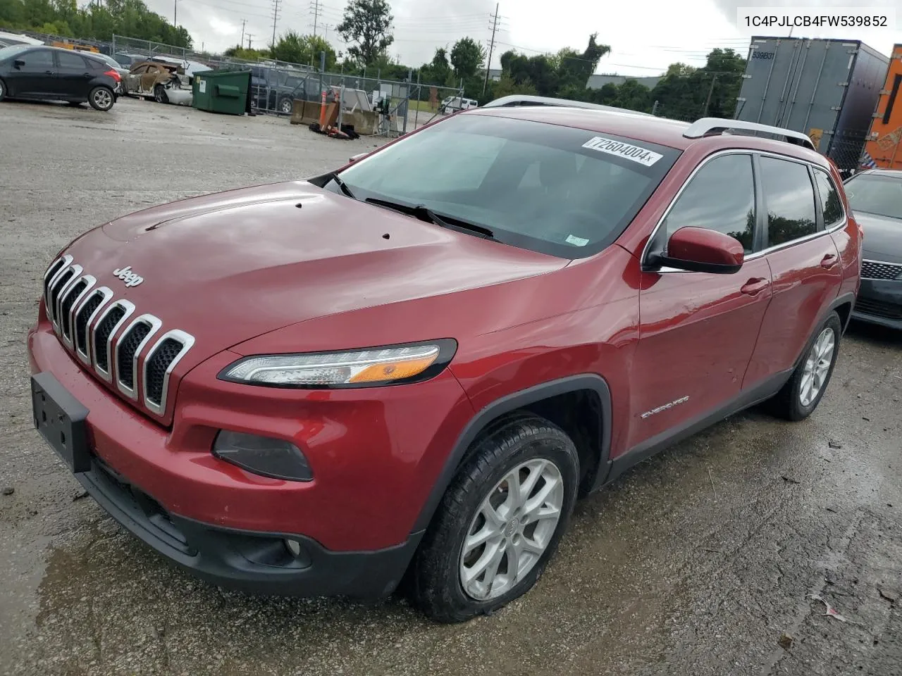 1C4PJLCB4FW539852 2015 Jeep Cherokee Latitude