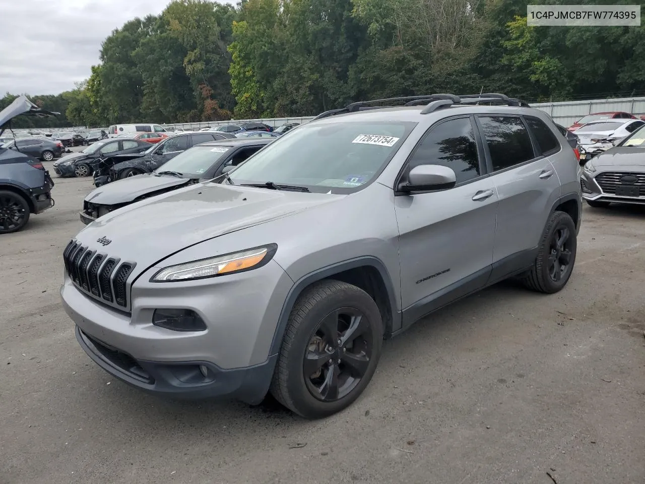 2015 Jeep Cherokee Latitude VIN: 1C4PJMCB7FW774395 Lot: 72673754