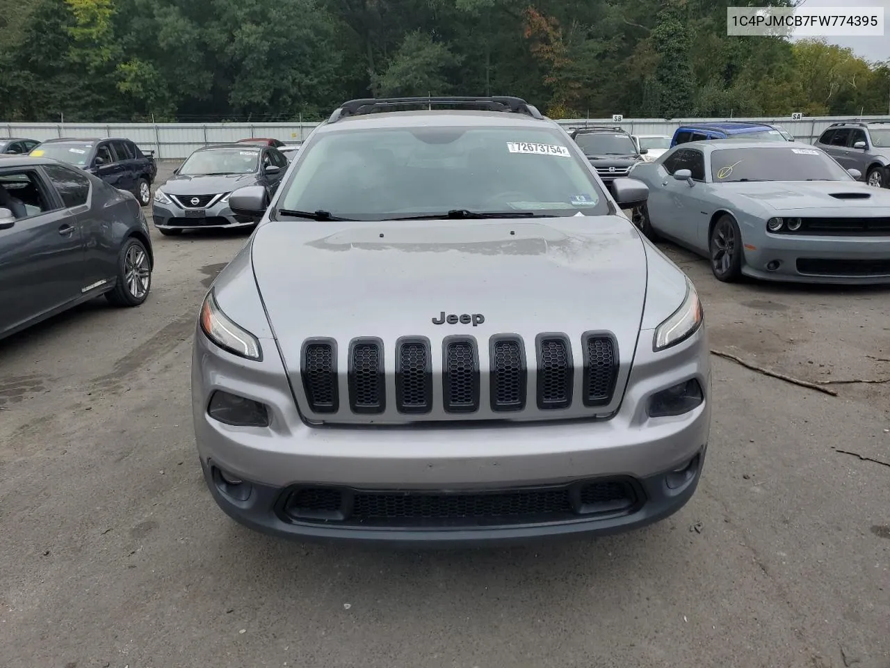 2015 Jeep Cherokee Latitude VIN: 1C4PJMCB7FW774395 Lot: 72673754