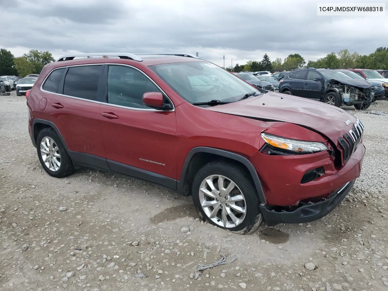 1C4PJMDSXFW688318 2015 Jeep Cherokee Limited