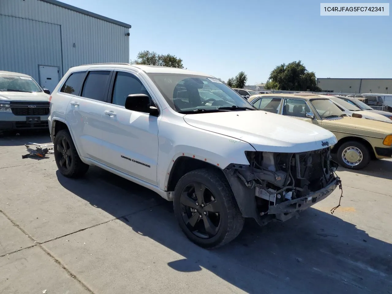 2015 Jeep Grand Cherokee Laredo VIN: 1C4RJFAG5FC742341 Lot: 72804494