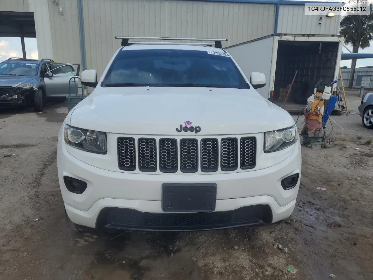 2015 Jeep Grand Cherokee Laredo VIN: 1C4RJFAG3FC855012 Lot: 72832394