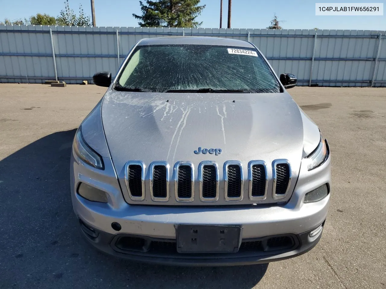 2015 Jeep Cherokee Sport VIN: 1C4PJLAB1FW656291 Lot: 72834224