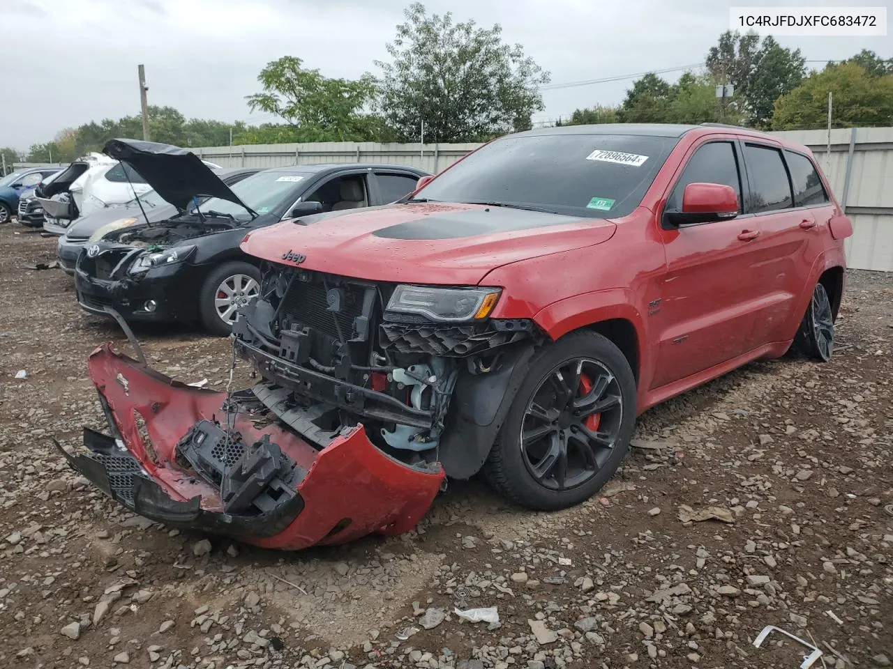 2015 Jeep Grand Cherokee Srt-8 VIN: 1C4RJFDJXFC683472 Lot: 72896564