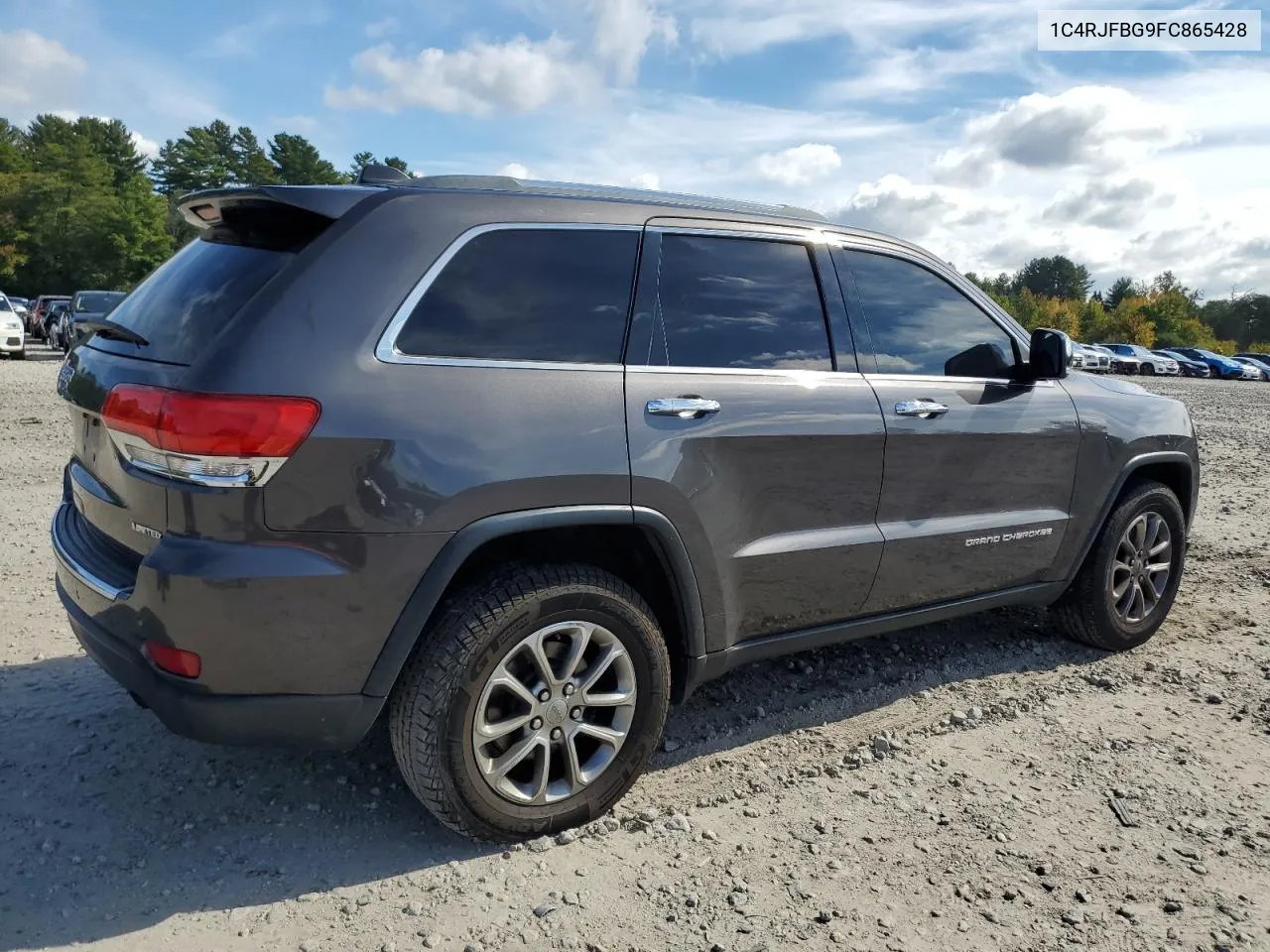 2015 Jeep Grand Cherokee Limited VIN: 1C4RJFBG9FC865428 Lot: 72905234