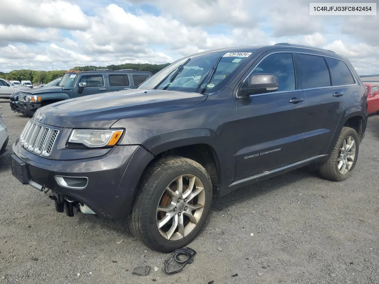 2015 Jeep Grand Cherokee Summit VIN: 1C4RJFJG3FC842454 Lot: 72978634