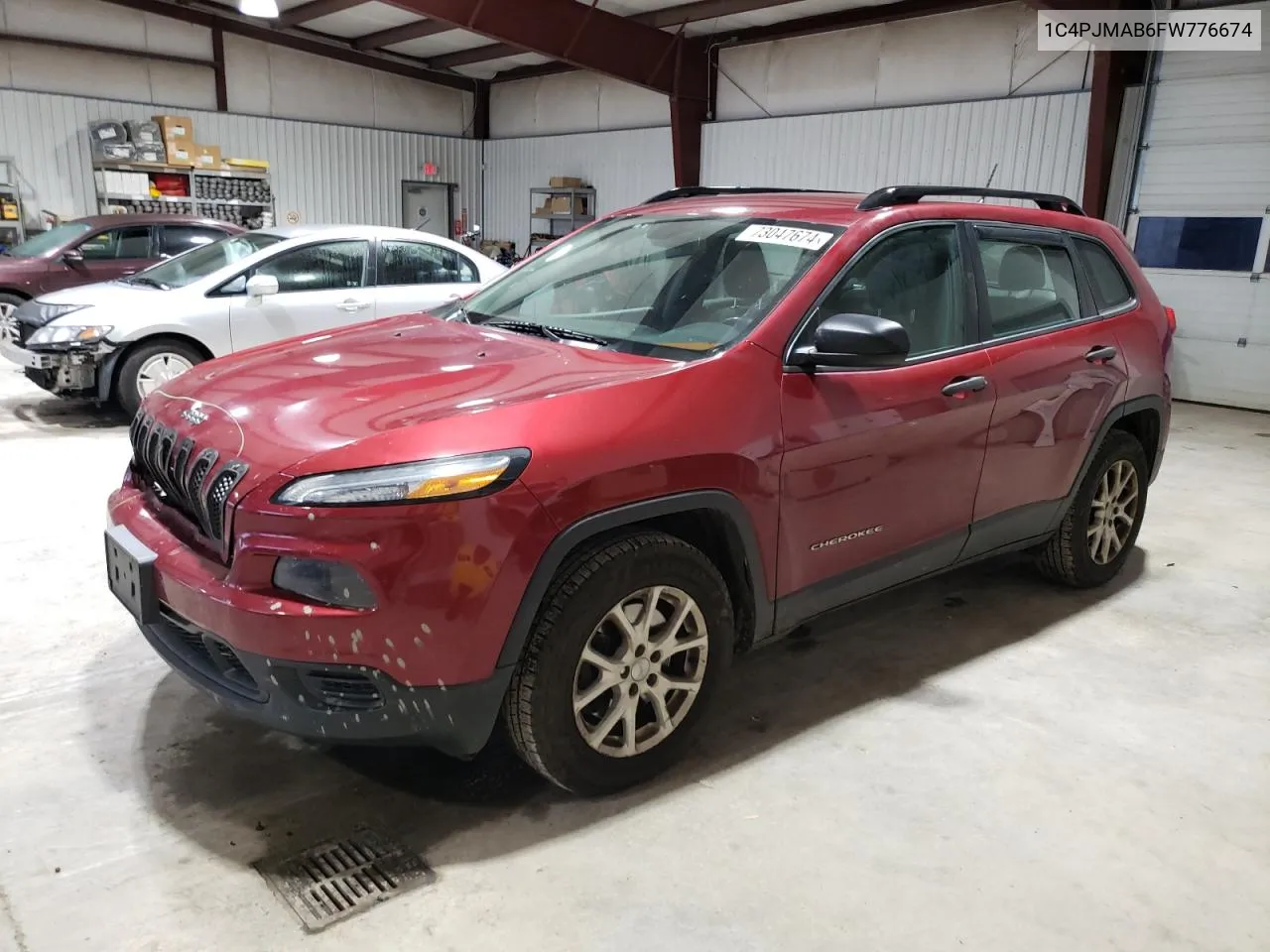 2015 Jeep Cherokee Sport VIN: 1C4PJMAB6FW776674 Lot: 73047674