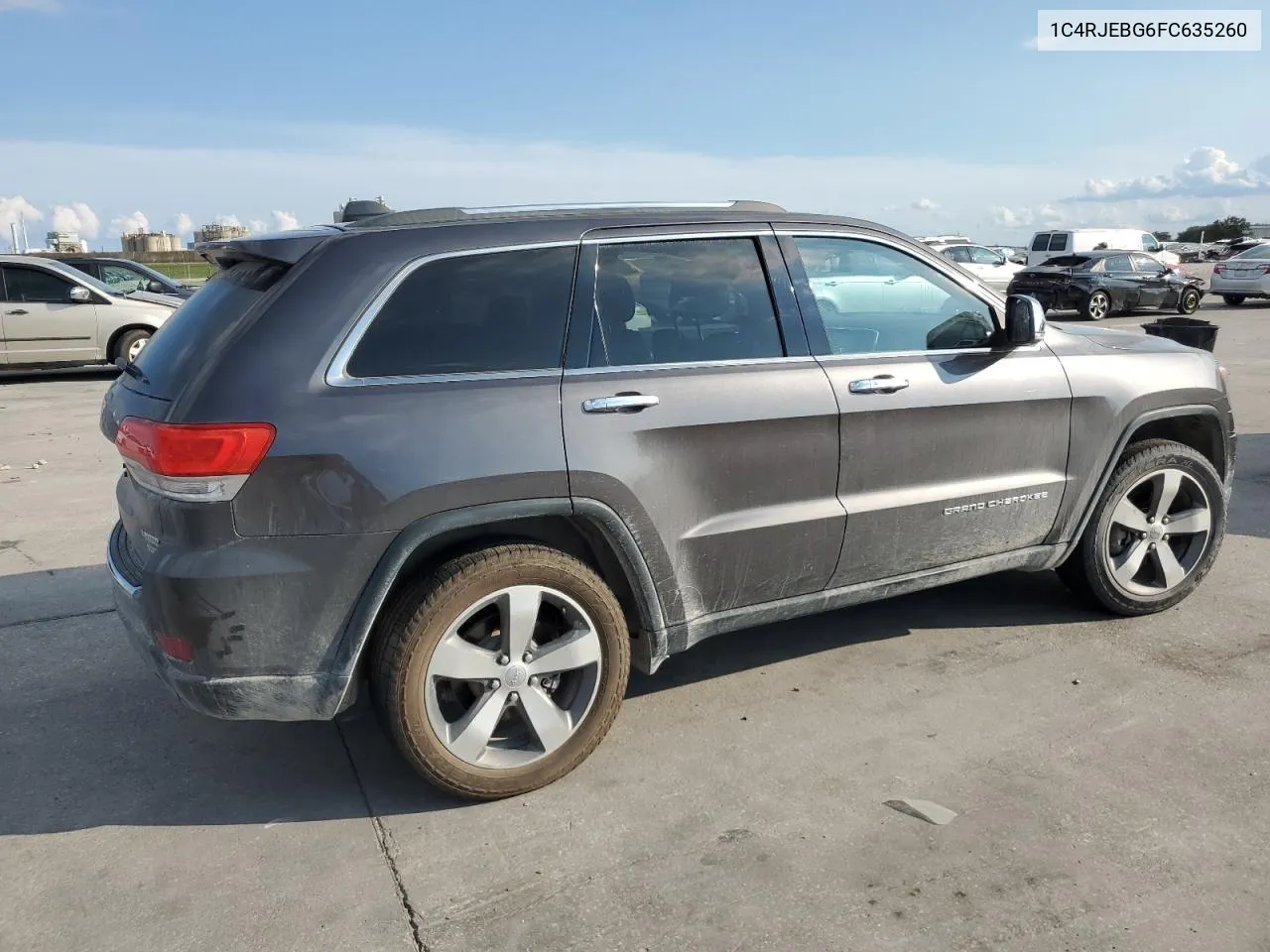 2015 Jeep Grand Cherokee Limited VIN: 1C4RJEBG6FC635260 Lot: 73051884