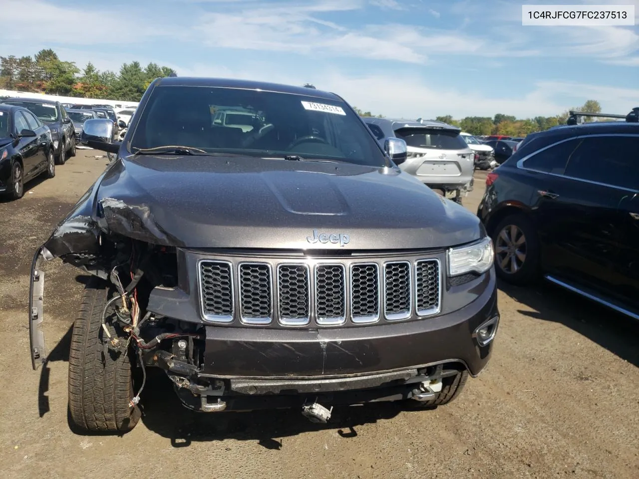 2015 Jeep Grand Cherokee Overland VIN: 1C4RJFCG7FC237513 Lot: 73134314