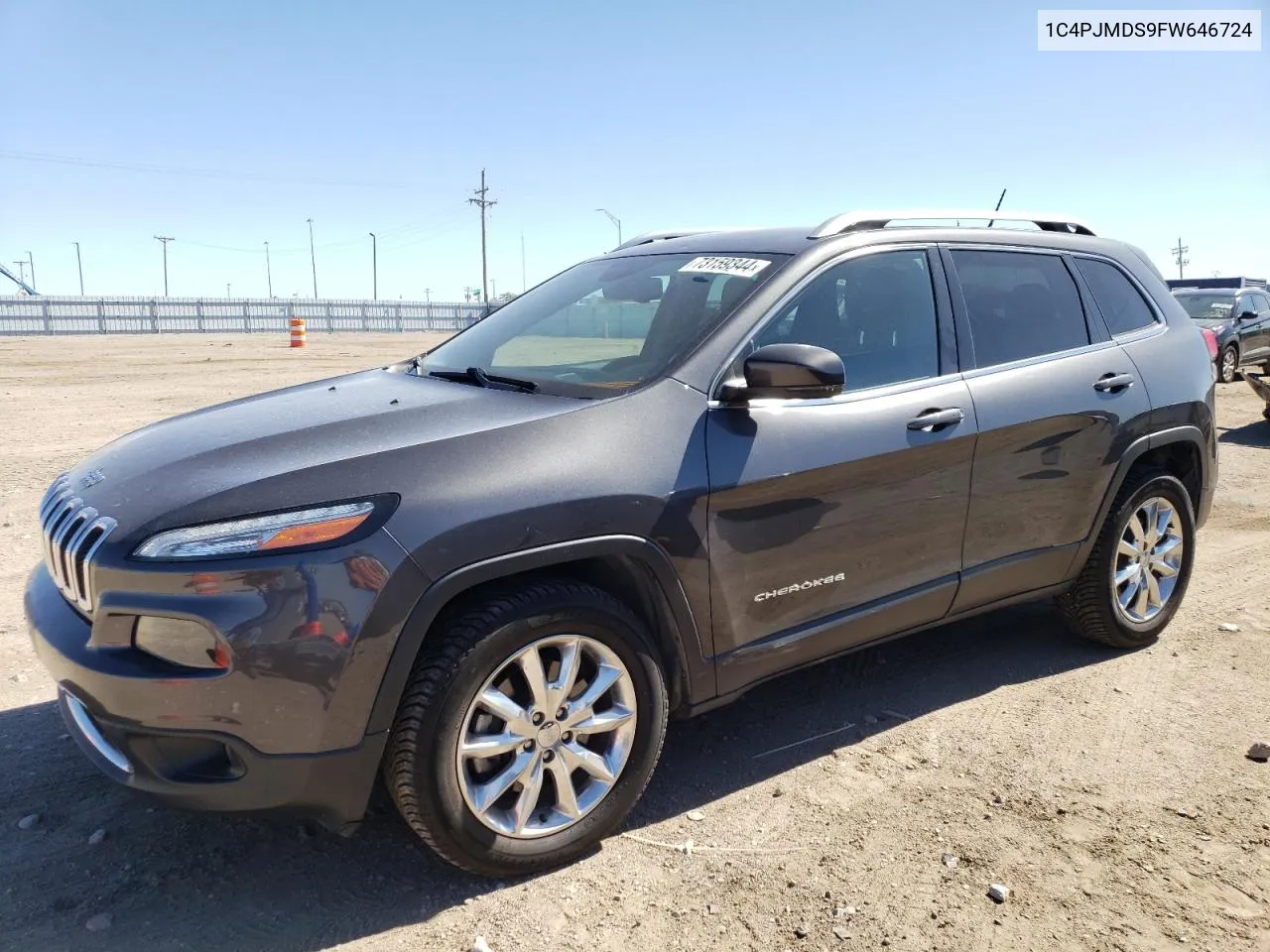 2015 Jeep Cherokee Limited VIN: 1C4PJMDS9FW646724 Lot: 73159344