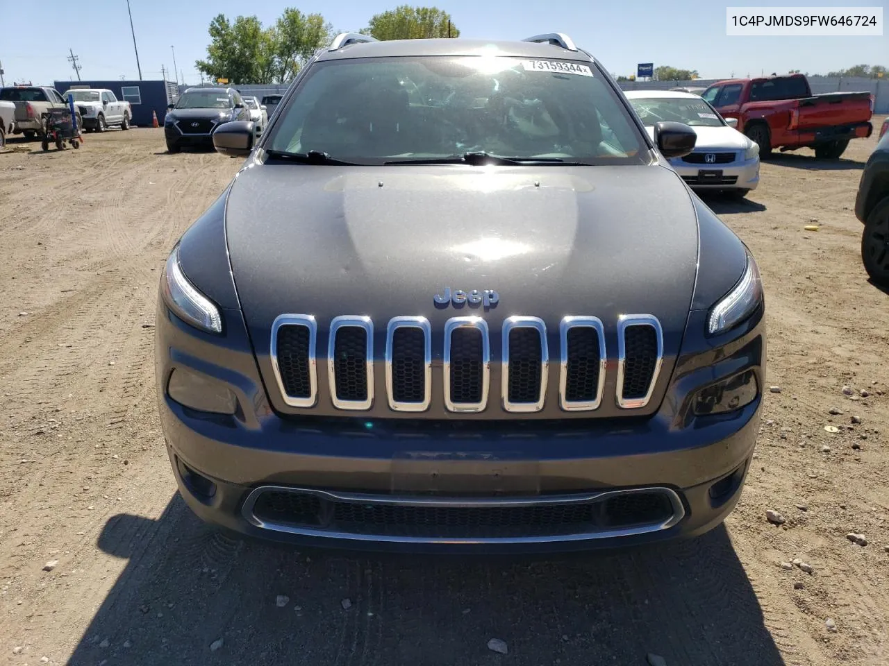 2015 Jeep Cherokee Limited VIN: 1C4PJMDS9FW646724 Lot: 73159344