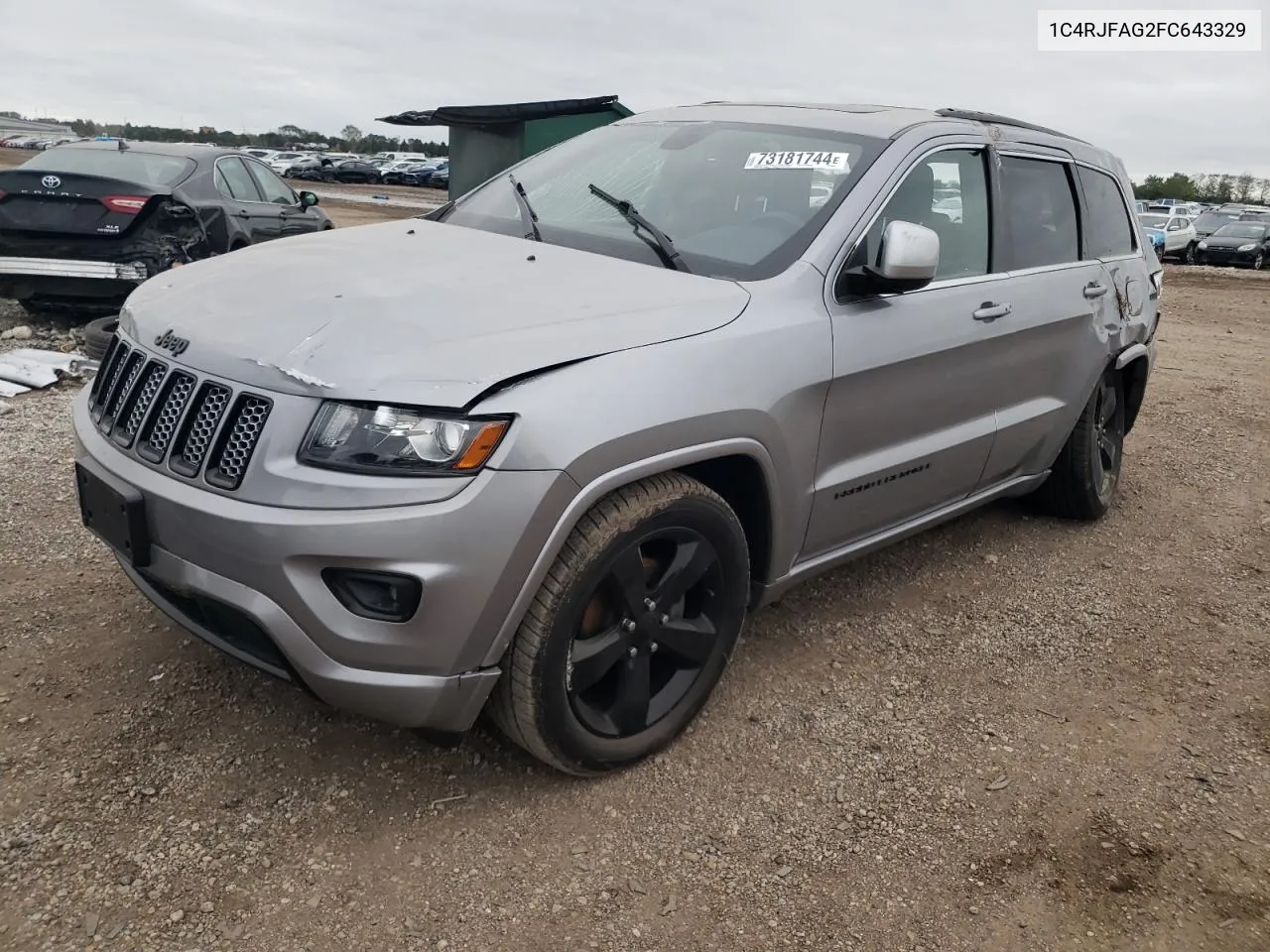 2015 Jeep Grand Cherokee Laredo VIN: 1C4RJFAG2FC643329 Lot: 73181744