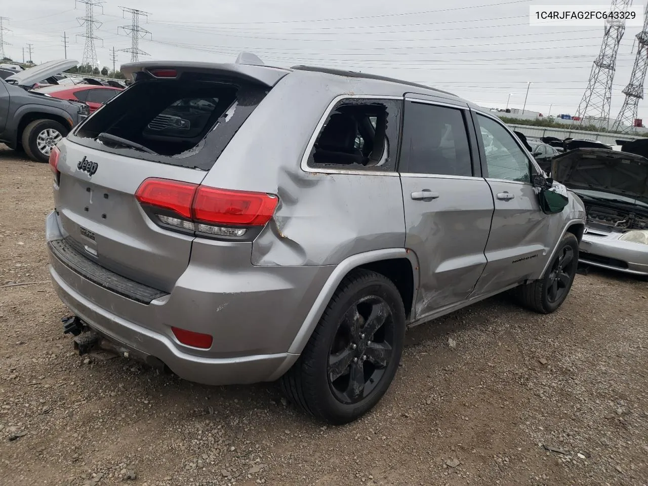 2015 Jeep Grand Cherokee Laredo VIN: 1C4RJFAG2FC643329 Lot: 73181744