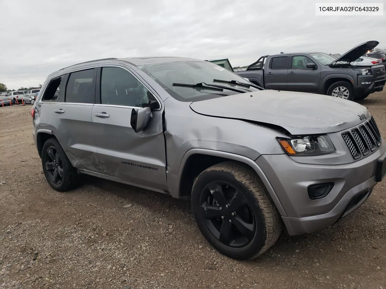 2015 Jeep Grand Cherokee Laredo VIN: 1C4RJFAG2FC643329 Lot: 73181744