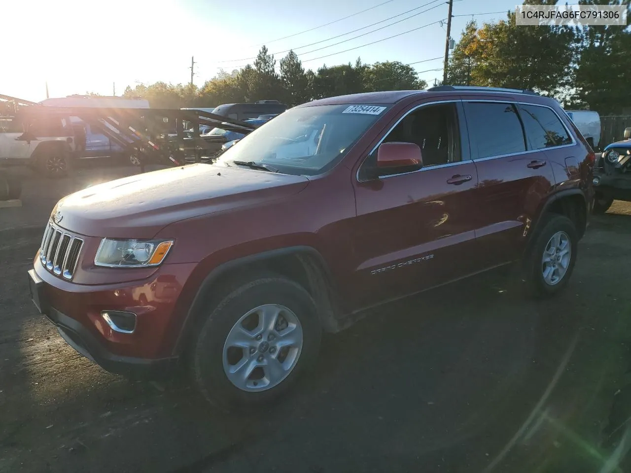 2015 Jeep Grand Cherokee Laredo VIN: 1C4RJFAG6FC791306 Lot: 73254414