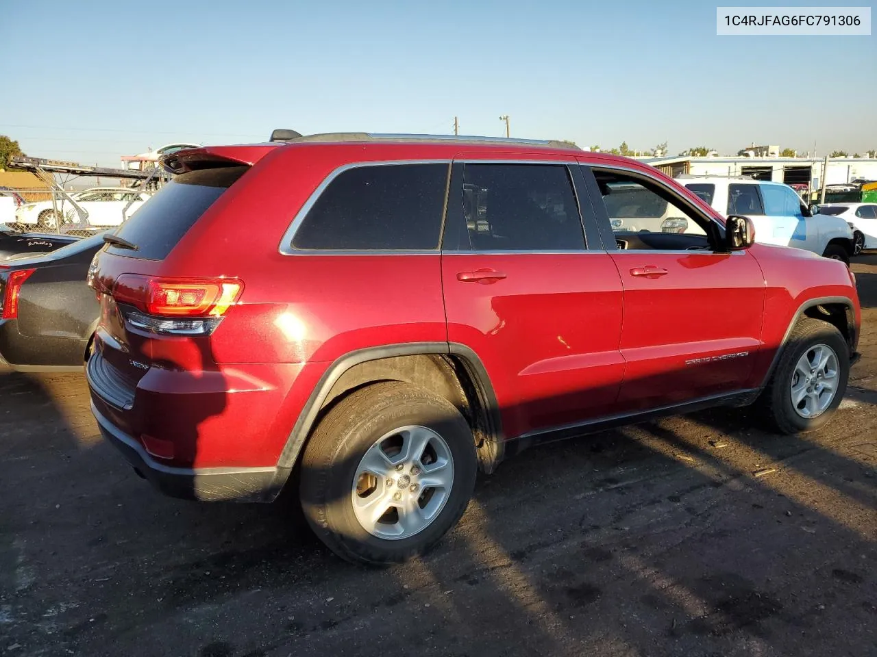 2015 Jeep Grand Cherokee Laredo VIN: 1C4RJFAG6FC791306 Lot: 73254414