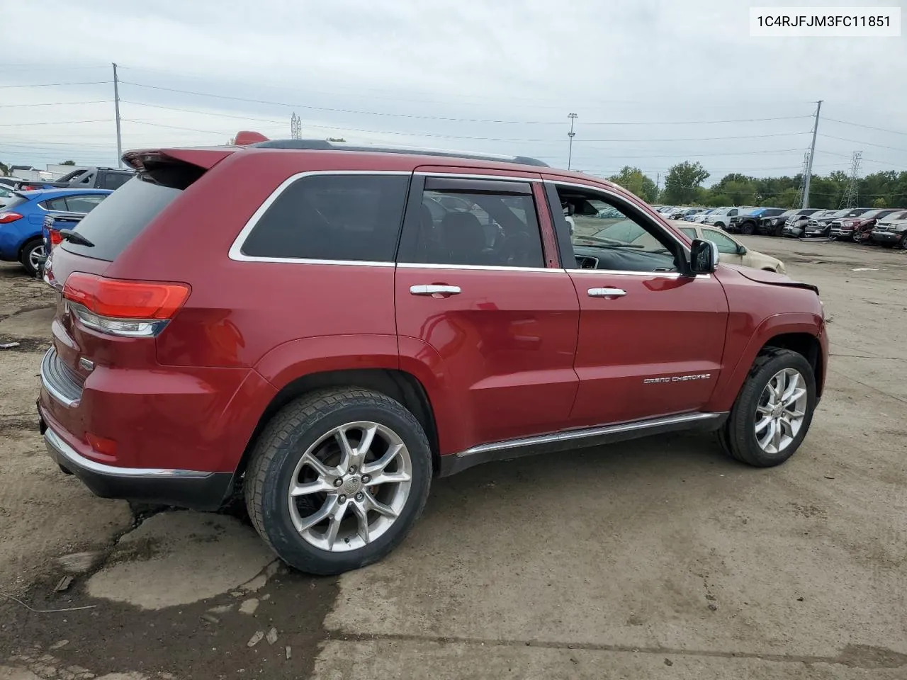 2015 Jeep Grand Cherokee Summit VIN: 1C4RJFJM3FC11851 Lot: 73327674