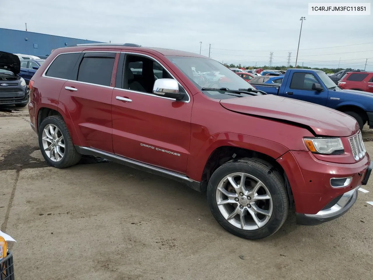 2015 Jeep Grand Cherokee Summit VIN: 1C4RJFJM3FC11851 Lot: 73327674