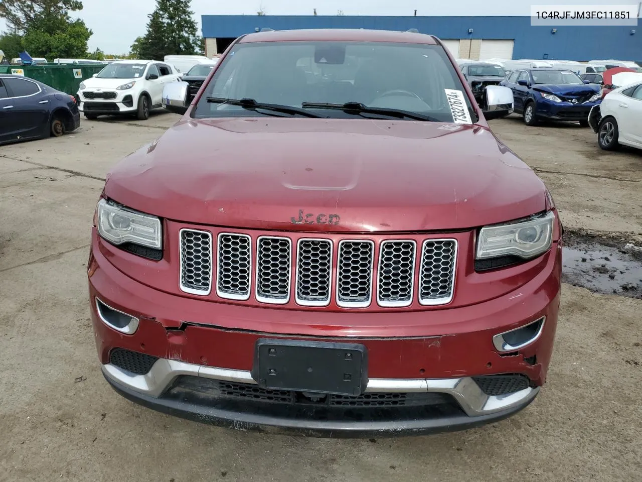 2015 Jeep Grand Cherokee Summit VIN: 1C4RJFJM3FC11851 Lot: 73327674