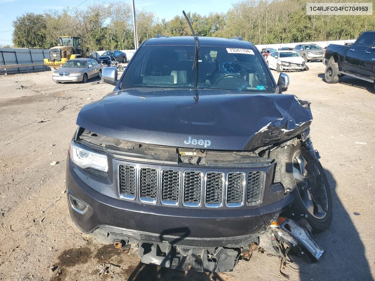 2015 Jeep Grand Cherokee Overland VIN: 1C4RJFCG4FC704953 Lot: 73341194