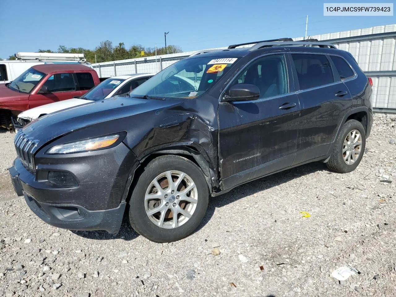 2015 Jeep Cherokee Latitude VIN: 1C4PJMCS9FW739423 Lot: 73411114