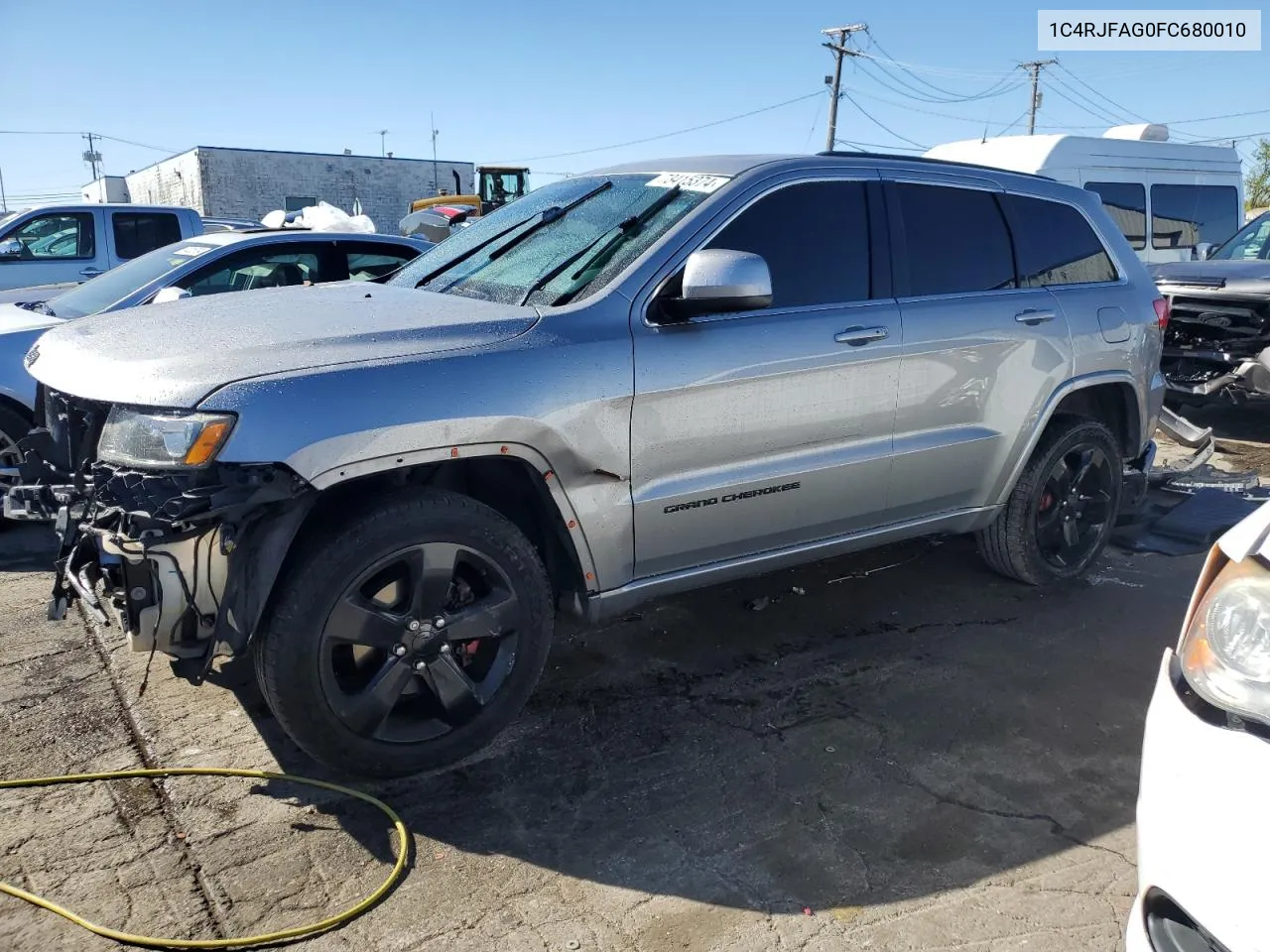 1C4RJFAG0FC680010 2015 Jeep Grand Cherokee Laredo