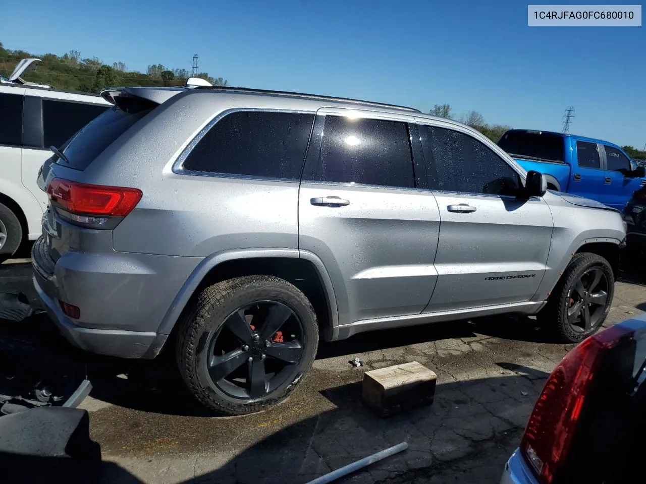 2015 Jeep Grand Cherokee Laredo VIN: 1C4RJFAG0FC680010 Lot: 73415374