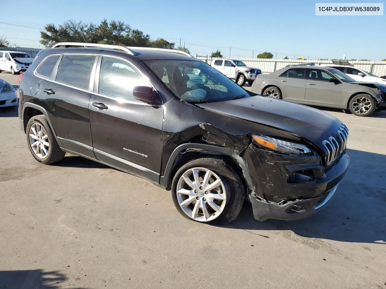 2015 Jeep Cherokee Limited VIN: 1C4PJLDBXFW638089 Lot: 73441244