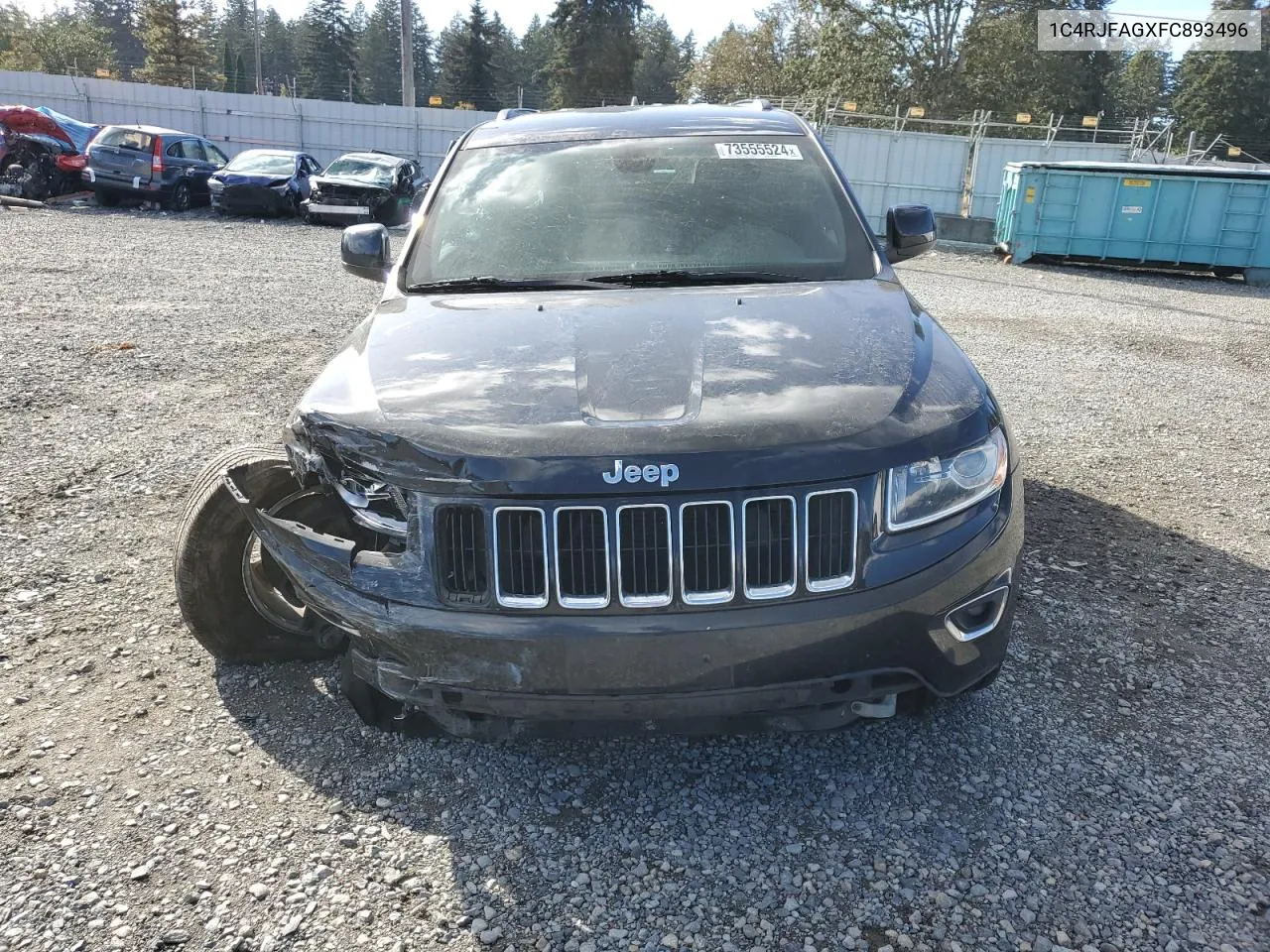 1C4RJFAGXFC893496 2015 Jeep Grand Cherokee Laredo