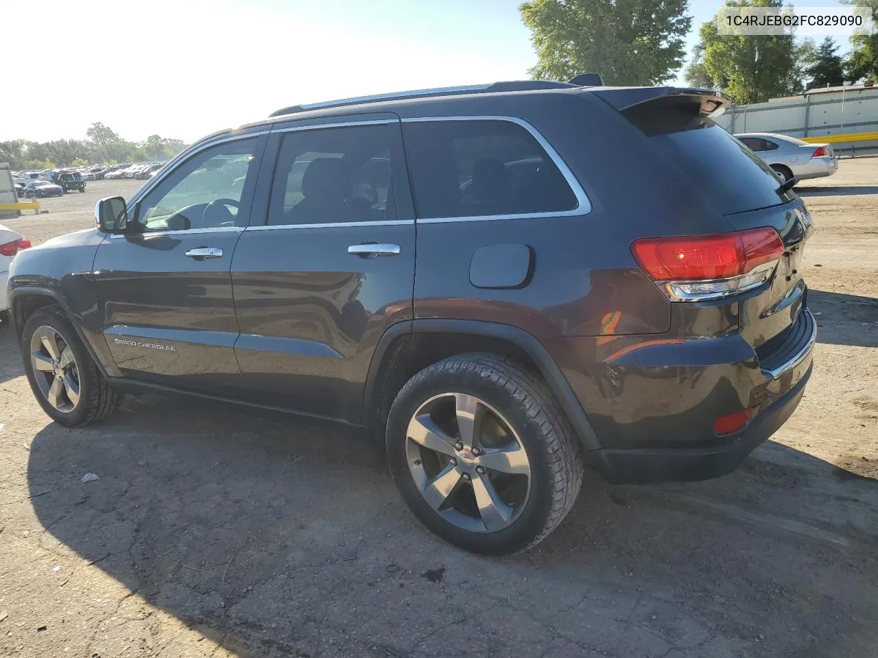 2015 Jeep Grand Cherokee Limited VIN: 1C4RJEBG2FC829090 Lot: 73567934