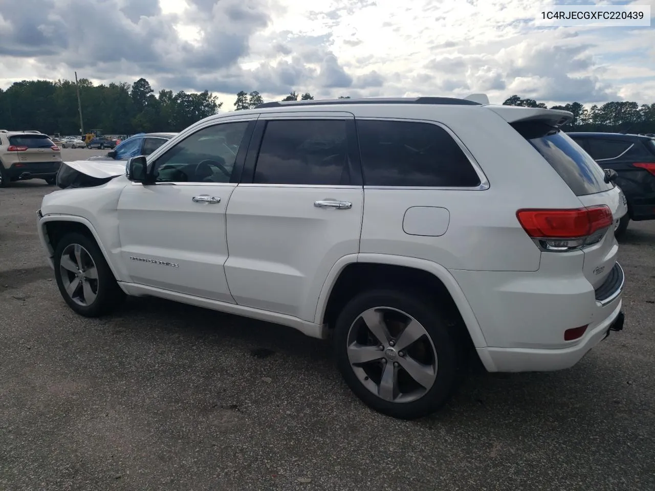 2015 Jeep Grand Cherokee Overland VIN: 1C4RJECGXFC220439 Lot: 73651884