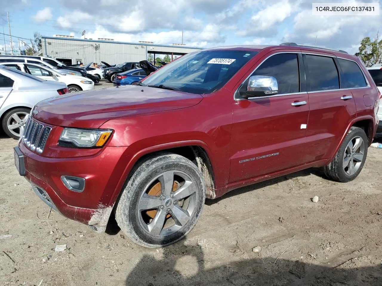 2015 Jeep Grand Cherokee Overland VIN: 1C4RJECG6FC137431 Lot: 73705174