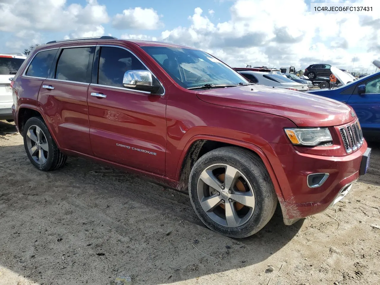 2015 Jeep Grand Cherokee Overland VIN: 1C4RJECG6FC137431 Lot: 73705174