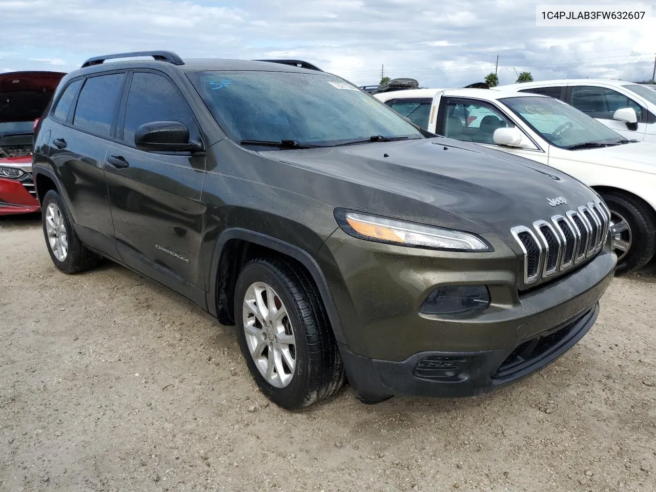 2015 Jeep Cherokee Sport VIN: 1C4PJLAB3FW632607 Lot: 73771384