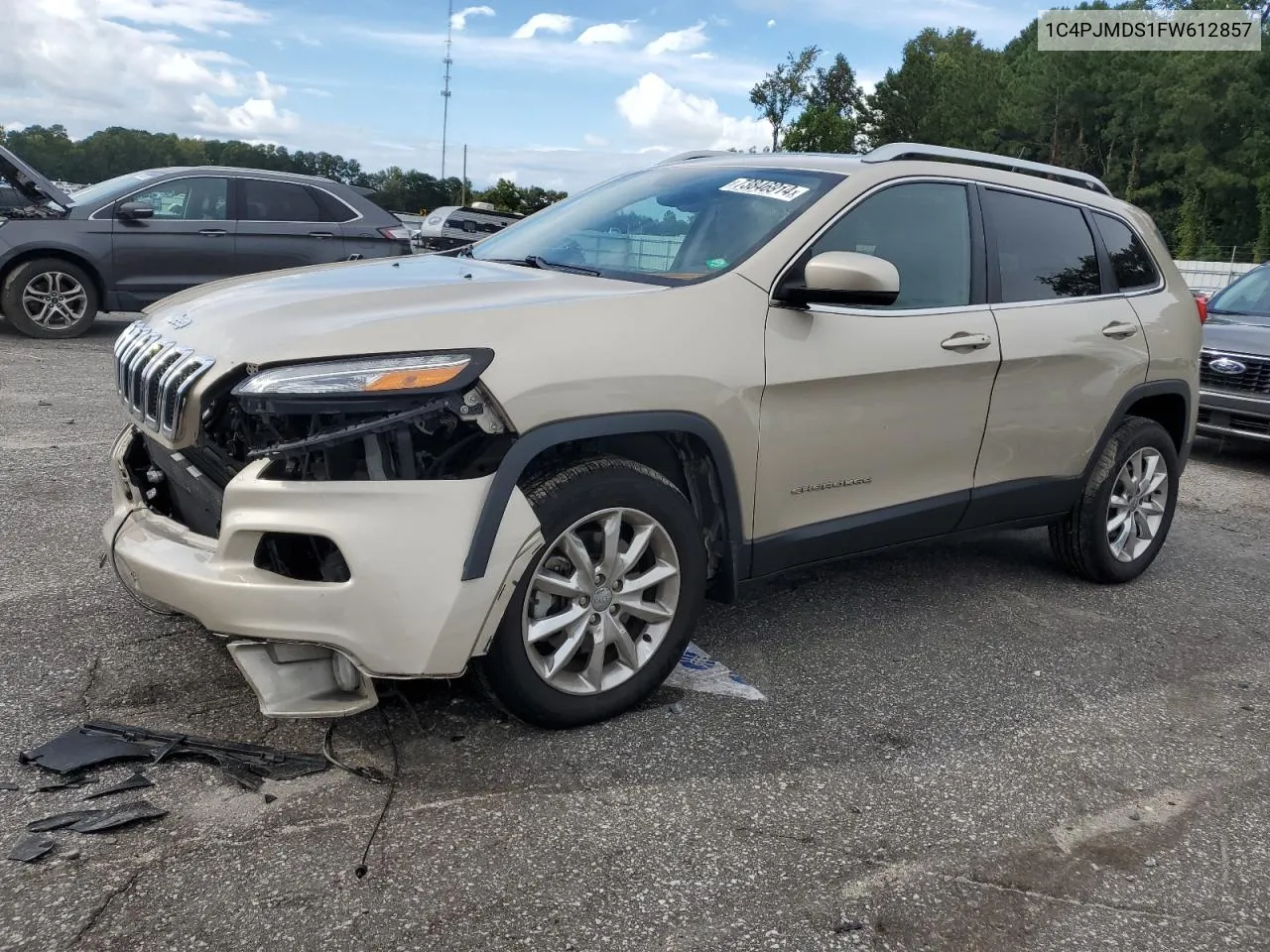 2015 Jeep Cherokee Limited VIN: 1C4PJMDS1FW612857 Lot: 73846914