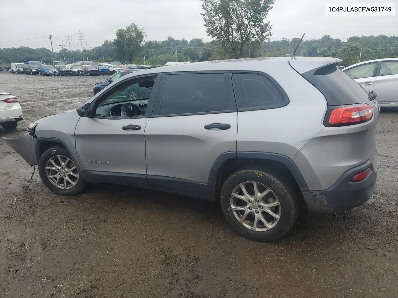 2015 Jeep Cherokee Sport VIN: 1C4PJLAB0FW531749 Lot: 73885334