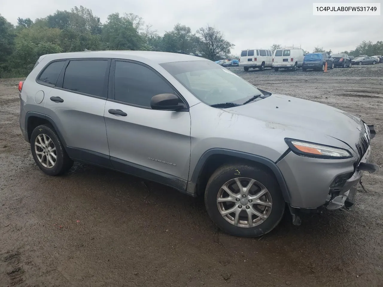 2015 Jeep Cherokee Sport VIN: 1C4PJLAB0FW531749 Lot: 73885334