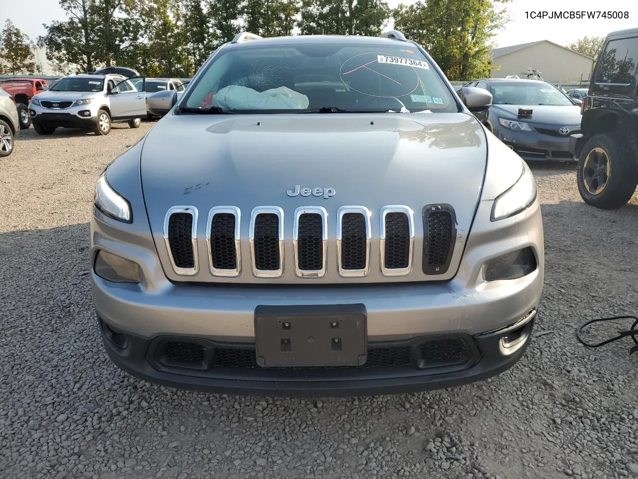 2015 Jeep Cherokee Latitude VIN: 1C4PJMCB5FW745008 Lot: 73977364