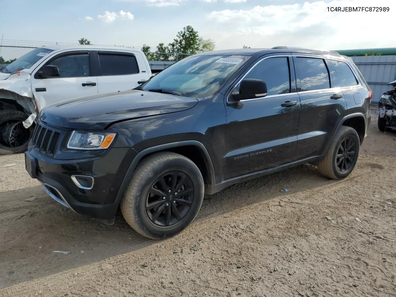 2015 Jeep Grand Cherokee Limited VIN: 1C4RJEBM7FC872989 Lot: 74005904