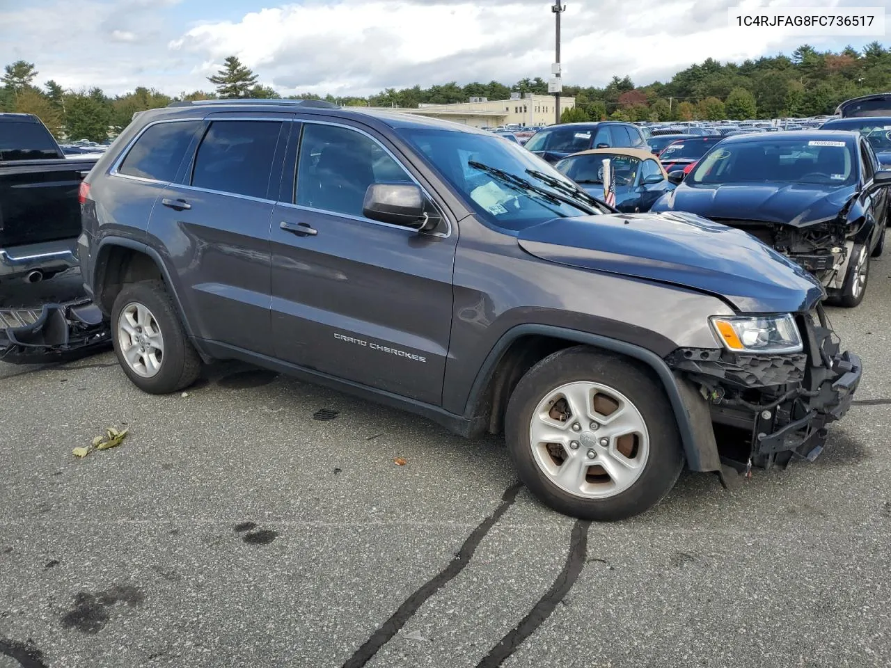 2015 Jeep Grand Cherokee Laredo VIN: 1C4RJFAG8FC736517 Lot: 74045254