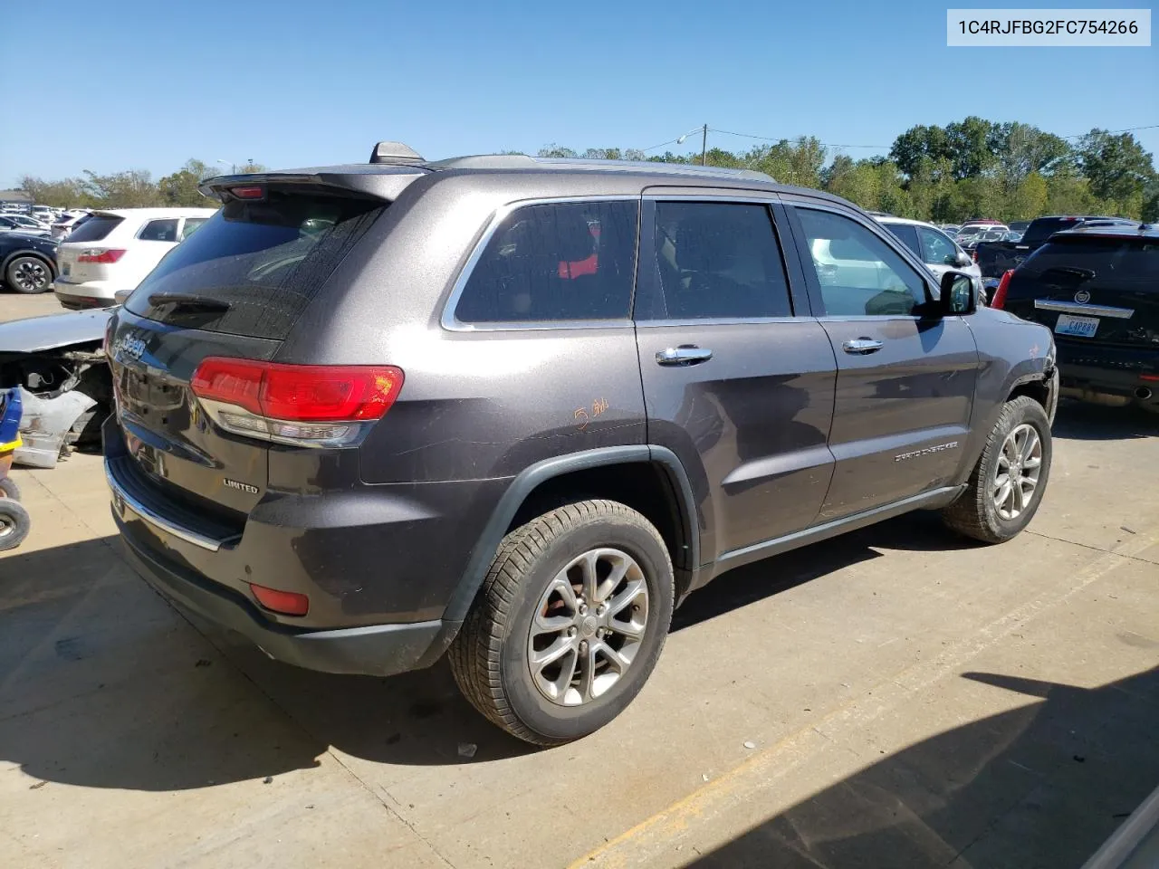 2015 Jeep Grand Cherokee Limited VIN: 1C4RJFBG2FC754266 Lot: 74046434