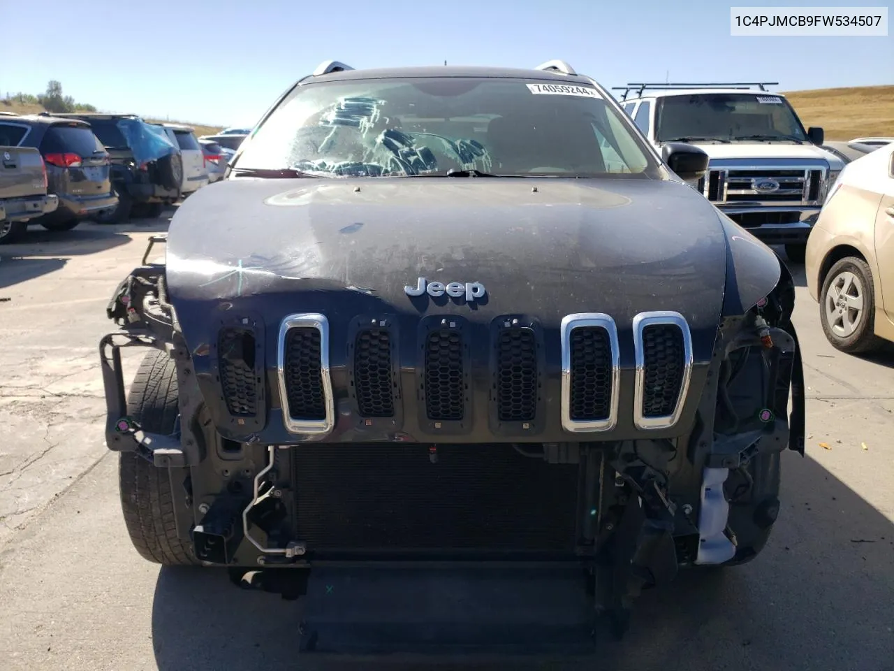 2015 Jeep Cherokee Latitude VIN: 1C4PJMCB9FW534507 Lot: 74059244