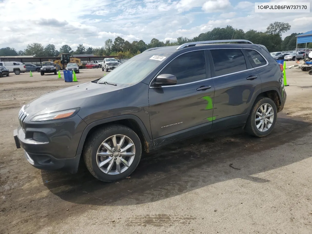 2015 Jeep Cherokee Limited VIN: 1C4PJLDB6FW737170 Lot: 74106374