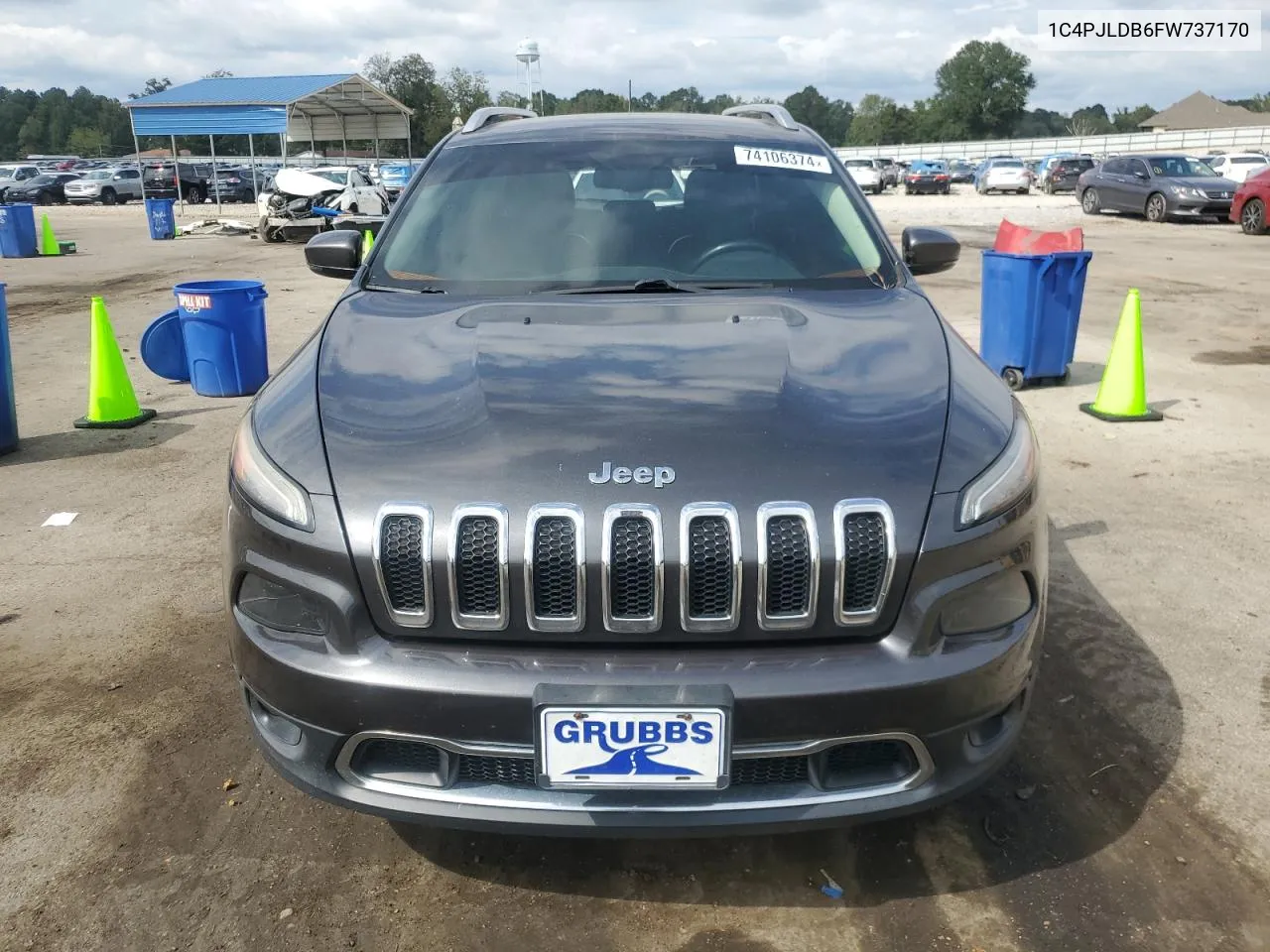 2015 Jeep Cherokee Limited VIN: 1C4PJLDB6FW737170 Lot: 74106374