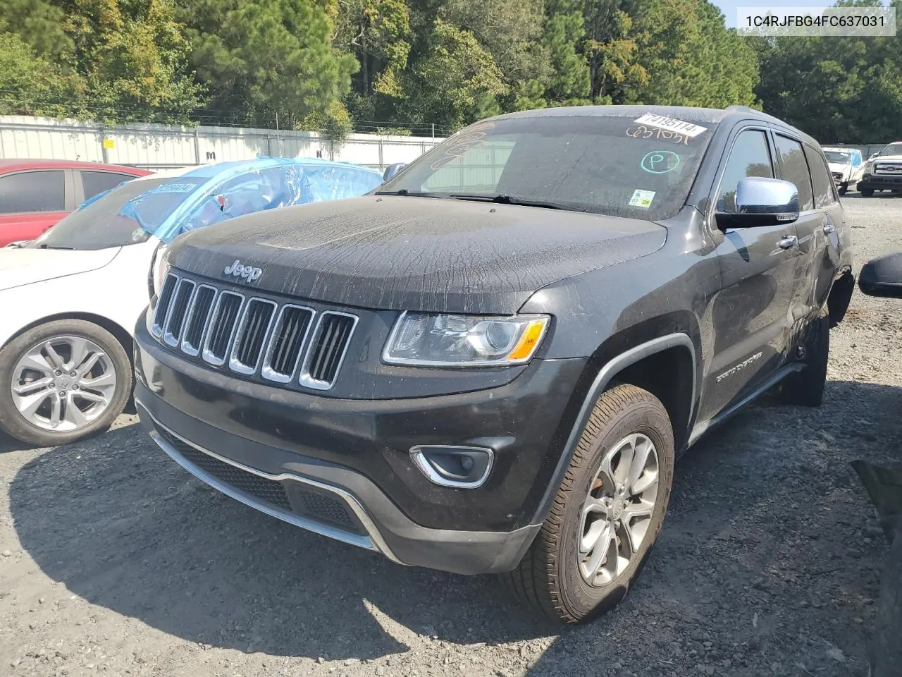 2015 Jeep Grand Cherokee Limited VIN: 1C4RJFBG4FC637031 Lot: 74195114