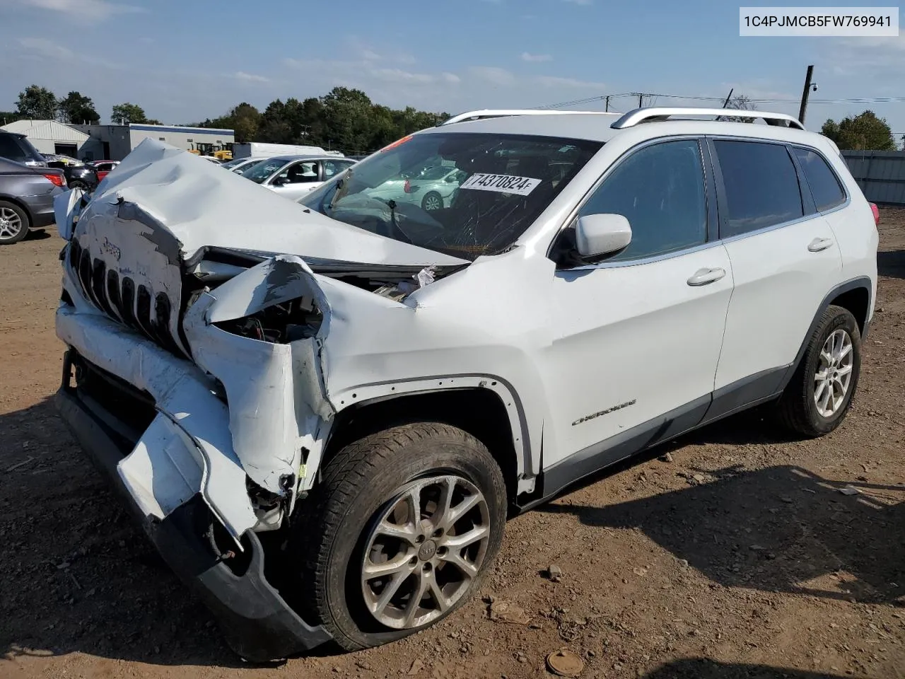 2015 Jeep Cherokee Latitude VIN: 1C4PJMCB5FW769941 Lot: 74370824