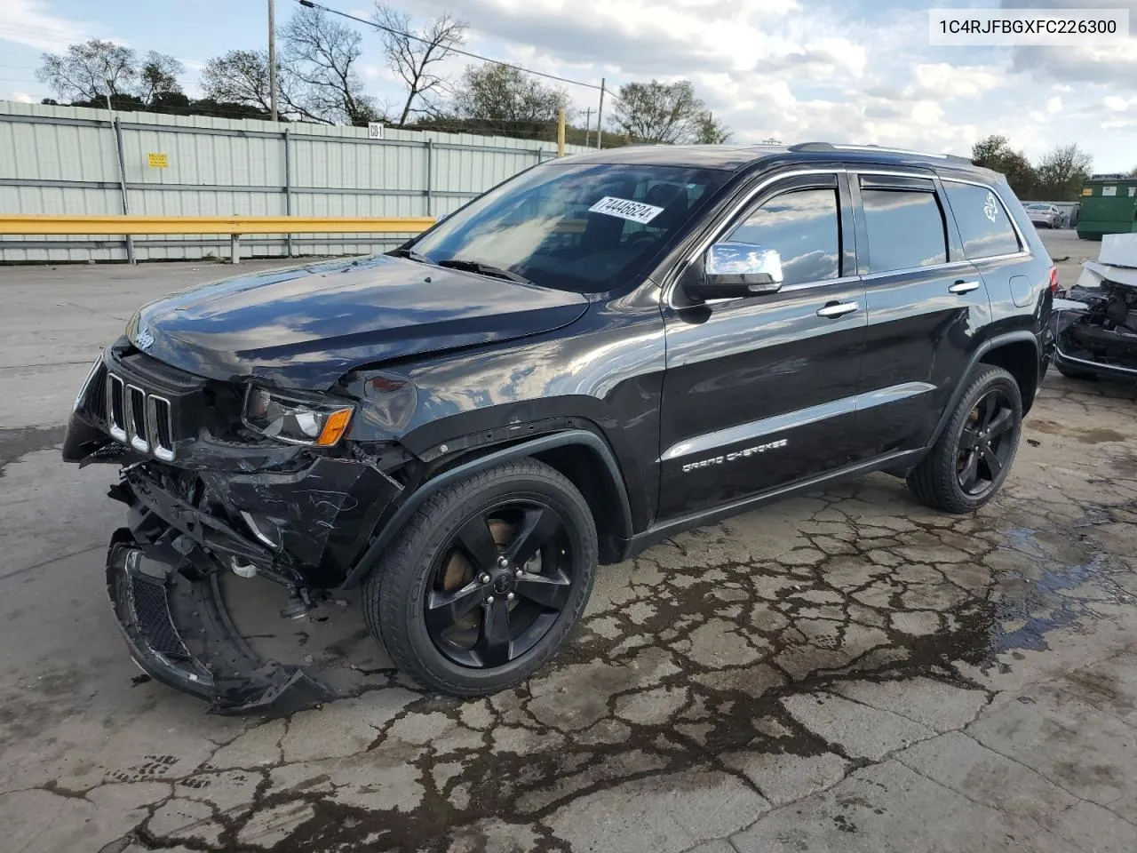 2015 Jeep Grand Cherokee Limited VIN: 1C4RJFBGXFC226300 Lot: 74446624